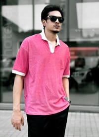 OLD MONEY PK WASH POLO (Rose Red)_img_7