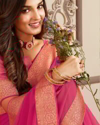 Kubari Silk Saree (With Blouse piece )_img_2