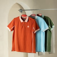 Premium Quality Piping Cut & Sew Design Pique Polo - Burnt orng_img_6