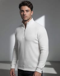 Highneck zipper sweatshirt ( Off-White )_img_0