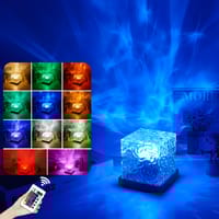 Rechargeable Dynamic Water Lamp: 16-Color Ocean Wave_img_1