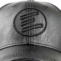 Episodes Iconic Black Faux Leather Cap_img_1