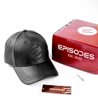 Episodes Iconic Black Faux Leather Cap_img_2