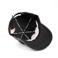 Episodes Iconic Black Faux Leather Cap_img_3