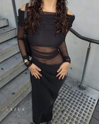 Off Shoulder Draped Dress_img_3