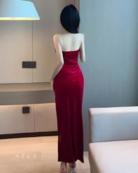 Red Velvet Party Dress_img_2