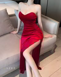 Red Velvet Party Dress_img_3