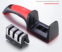 3-Stage Professional Knife Sharpener – Diamond, Tungsten & Ceramic Blade Sharpener for Kitchen, Hunting & Outdoor Knive_img_1
