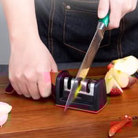 3-Stage Professional Knife Sharpener – Diamond, Tungsten & Ceramic Blade Sharpener for Kitchen, Hunting & Outdoor Knive_img_6