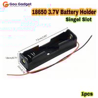 1S 18650 Battery Holder Case | 1 Slot 3.7V Lithium-Ion Battery Box with 6-Inch Wire Leads for DIY Projects_img_0