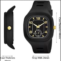 Silicone Analog Wrist Watch Quartz For Men Watch_img_3