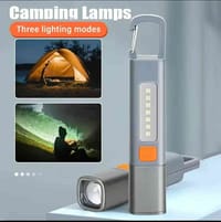 LED Portable Multifunction Cob Zoomable USB Rechargeable Waterproof Mini Light Torch Flashlight_img_0