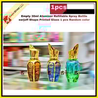 Empty 30ml Perfume Atomizer Refillable Spray Bottle xerjoff Shape Printed Glass 1 pcs Random color_img_2