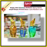 Empty 30ml Perfume Atomizer Refillable Spray Bottle xerjoff Shape Printed Glass 1 pcs Random color_img_1