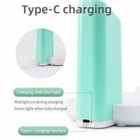 Weidasi WD-6076 AC/DC Rechargeable Table Lamp | Knob Brightness Control | 2400mAh | ShopX_img_5