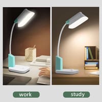 Weidasi WD-6076 AC/DC Rechargeable Table Lamp | Knob Brightness Control | 2400mAh | ShopX_img_6