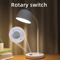 Weidasi WD-6075 Rechargeable Table Lamp | Knob Brightness | 2400mAh | ShopX_img_5