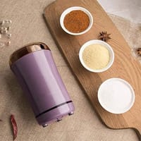 Electric Herb & Spice Grinder 150W – Mini Blender Pink Stainless Steel_img_2