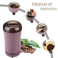 Electric Herb & Spice Grinder 150W – Mini Blender Pink Stainless Steel_img_3