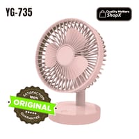 JOYKALY YG-735 Rechargeable Mini Fan | AC/DC | 2400mAh | USB Charging | ShopX_img_2