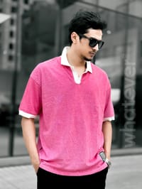 OLD MONEY PK WASH POLO (Rose Red)_img_8