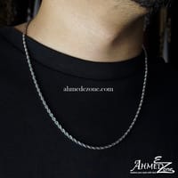 3mm Silver Twist Neck Chain Stainless Steel (GC-315)_img_1