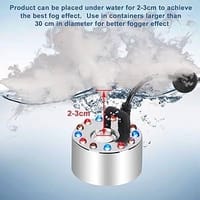 Ultrasonic Mist Maker Fogger Ss Body Water Fountain Pond Fog Air Humidifier Atomizer_img_3
