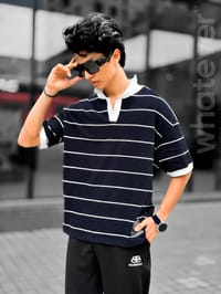 𝗨𝗻𝗶𝘃𝗲𝗿𝘀𝗶𝘁𝘆 𝗦𝘁𝗿𝗶𝗽𝗲 𝐏𝐎𝐋𝐎 𝐓-𝐒𝐡𝐢𝐫𝐭 Black_img_2