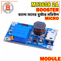 MT3608 Micro USB Step Up Boost Converter - Power Supply Boost Module DC To DC 2V-24V to 5V-28V 2A - Efficient Voltage Boosting Solution_img_0