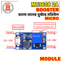 MT3608 Micro USB Step Up Boost Converter - Power Supply Boost Module DC To DC 2V-24V to 5V-28V 2A - Efficient Voltage Boosting Solution_img_2