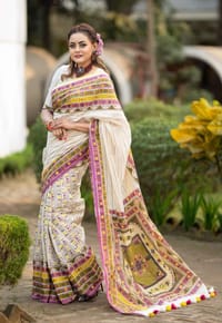 হাফ সিল্ক স্কিন প্রিন্ট শাড়ি_img_0