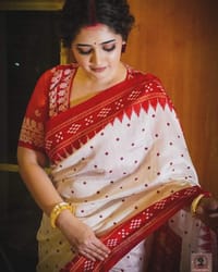 Half Silk Sharee with Blouse piece_img_5