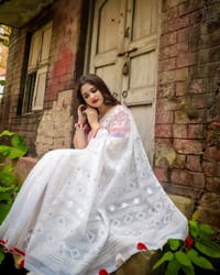 Half Silk Sharee with Blouse Piece_img_2