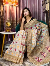 Half Silk Handprited Sarees_img_2