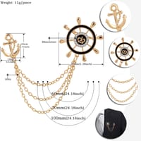 Rudder Brooch  ( Coat Pin)_img_1