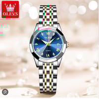 Olevs 9931 Luxury Fashion Stainless Steel Imported Wuartz Movement Ladies Wristwatch_img_3