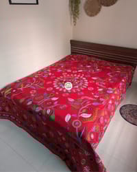 Premium Aarong Nokshikatha - Red_img_0