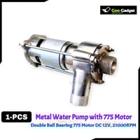 Metal Water Pump Kit with 775 Motor | 12V DC, 21000RPM | Double Ball Bearing Upgrade_img_0