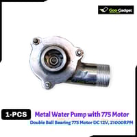 Metal Water Pump Kit with 775 Motor | 12V DC, 21000RPM | Double Ball Bearing Upgrade_img_1
