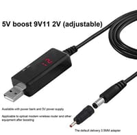 USB to 9V / 12V Step-Up Converter Cable | 5V to 9V/12V DC Voltage Booster Regulator_img_3