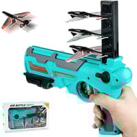 Air Battle Gun with 4 Foam Aircrafts for Kids Outdoor Sport Activity_img_0