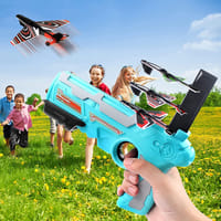 Air Battle Gun with 4 Foam Aircrafts for Kids Outdoor Sport Activity_img_1