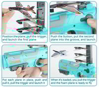 Air Battle Gun with 4 Foam Aircrafts for Kids Outdoor Sport Activity_img_6