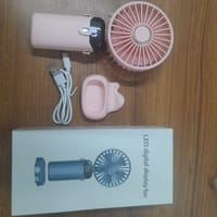 Portable Fan Personal Fan 5000MAh Rechargeable,5 Speeds with LED Display,90° Adjustable_img_5