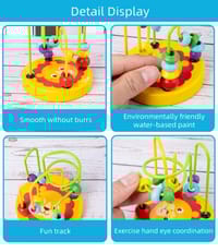 Baby Montessori Educational Math Toy – Bead Wire Maze Roller Coaster_img_3