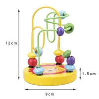 Baby Montessori Educational Math Toy – Bead Wire Maze Roller Coaster_img_6