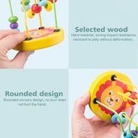 Baby Montessori Educational Math Toy – Bead Wire Maze Roller Coaster_img_2