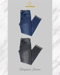 Jeans Pant 2 Pcs Combo ( Dark Blue & WashDark Ash) - 253067_img_2