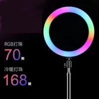 14 Inch MJ36 RGB Soft Ring Light Circle Photography Lighting 16 Colour Led RGB Ring Light with Phone Tripod Stand_img_2