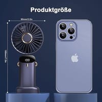 Portable Handheld Fan 5 Speeds 2000mAh Mini Pocket Fan Rechargeable 2.5W Powerful Wind Phone Holder Design Fans_img_1